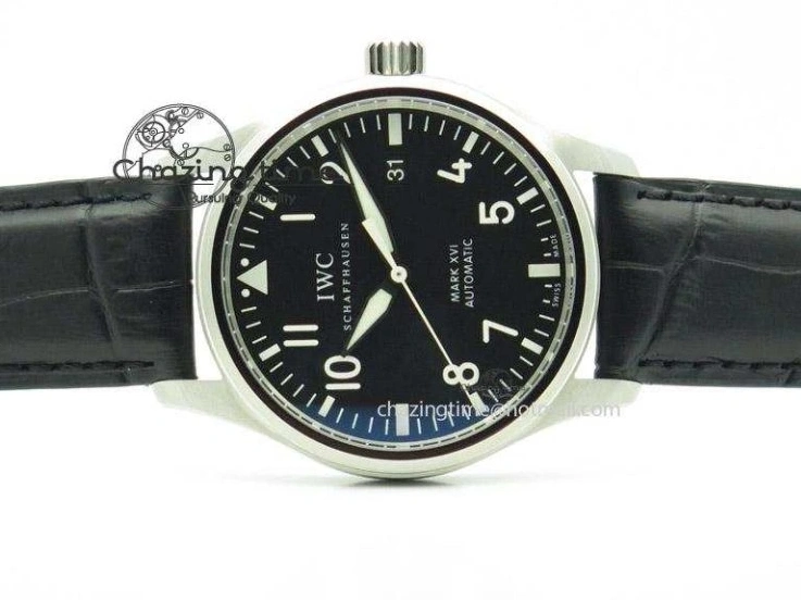 MIROTIME 0423 Mark XVI 1:1 Best Edition MK Maker SS Black Dial A2892 On Black Leather Strap Chic 7371